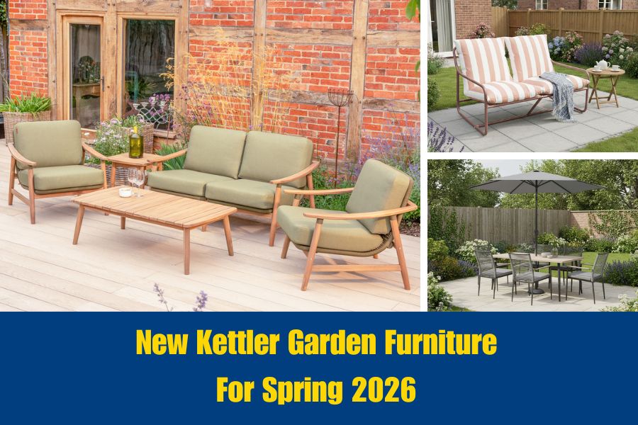 Images of new for 2026 Kettler garden furniture available from Oxford Garden Centre